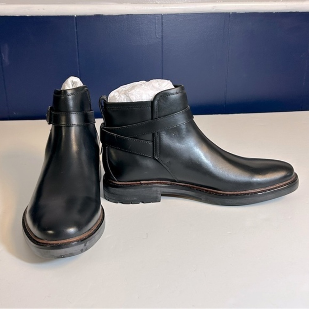 Coach Men’s Bryce Black Leather Boots‎ NEW Size 9D